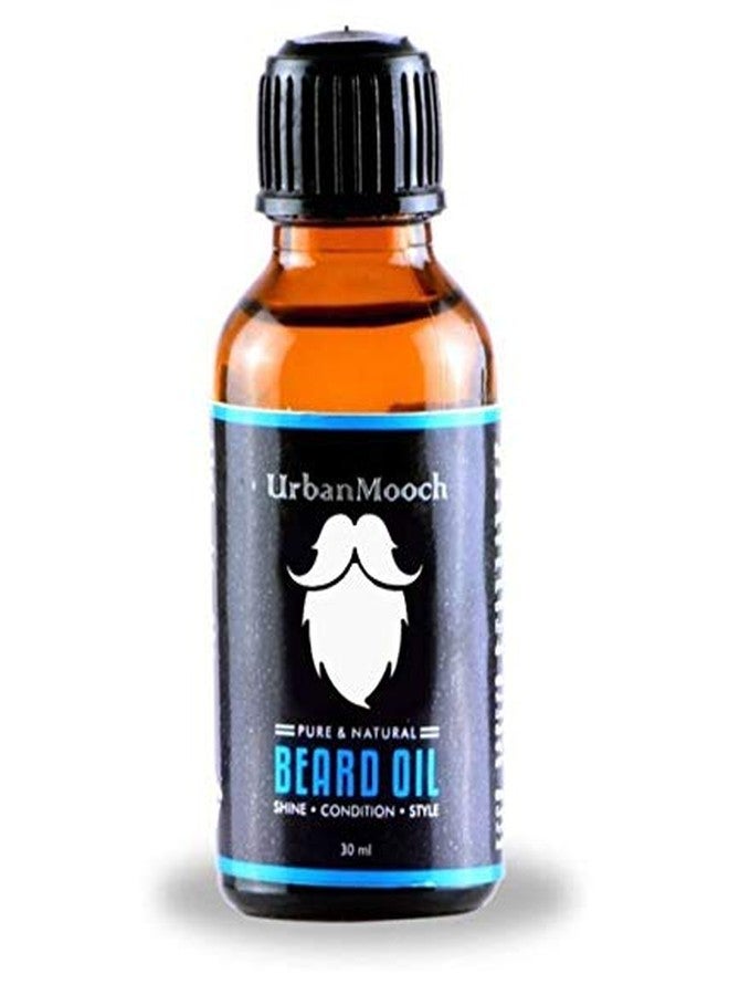 UrbanMooch | Beard Oil & Natural Boar Bristle Beard Brush Combo | Kit of 2 for Men | Shine & Smooth Beard Grooming Set - Image 2